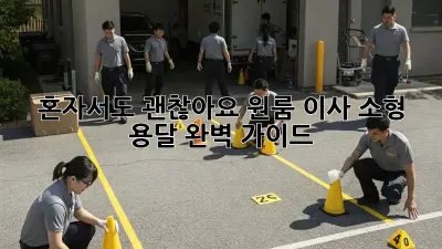 혼자서도 괜찮아요! 원룸 이사, 소형 용달 완벽 가이드